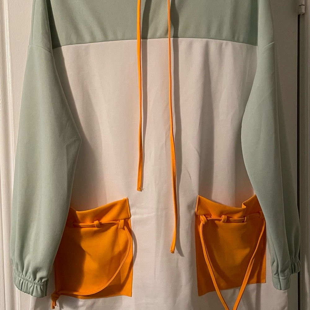 Palazzo pants two piece warm up suit.